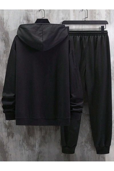 CLAYES Σετ φούτερ με κουκούλα και Jogger με μοτίβο καρδιάς