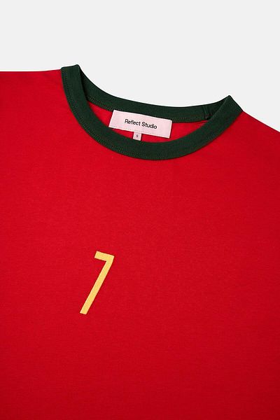Socrates Πορτογαλία 7 Ελαφρύ T-shirt - Κόκκινο