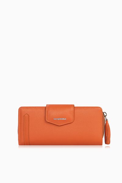CENGİZ PAKEL Genuine Leather Women's Portfolio - Wallet 65133-Tile