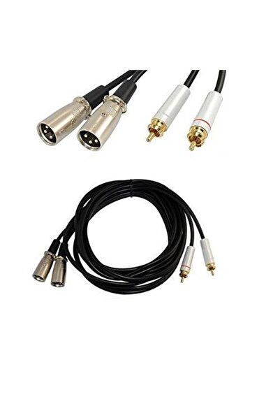 Mykablo 2x Rca Erkek - 2x Xlr Erkek Kaliteli Kablo 1.5 Metre
