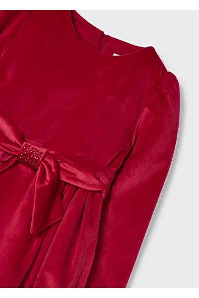 MAYORAL Long Sleeve Girl's Velvet Dress