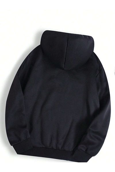 CLAYES Φούτερ New York Sleepless - Μαύρη στάμπα Oversize Hooded