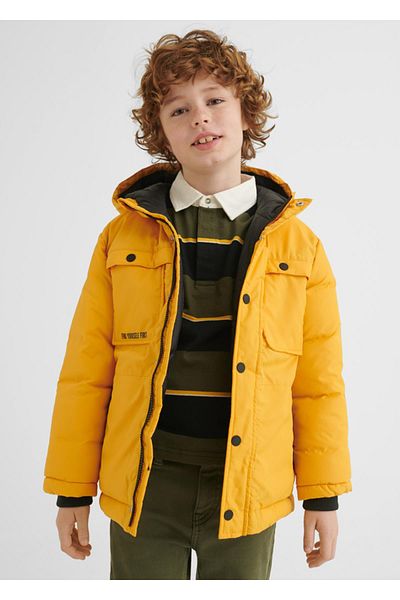 MAYORAL Boy's Multi-Pocket Winter Coat 7459 Yellow