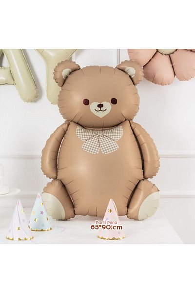 parti pera Balon din folie de urs retro cu papion Balon din folie de inimă retro Cremă Balon din folie cu cifre Set de baloane pentru ziua de naștere