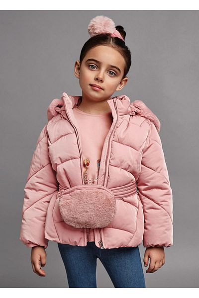 MAYORAL Girl's Winter Coat with Bag