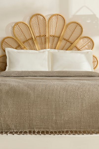 Karaca Home Mady 100% Cotton Waffle Double Single Pique Stone