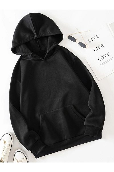 VBSVİBES Hanorac cu glugă oversize unisex cu imprimeu New York