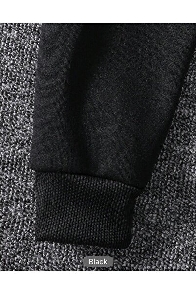 VBSVİBES Oversize Basic Σετ Φούτερ Μαύρο