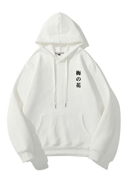 VBSVİBES Hanorac alb unisex oversize imprimat Sekura Hanorac cu glugă