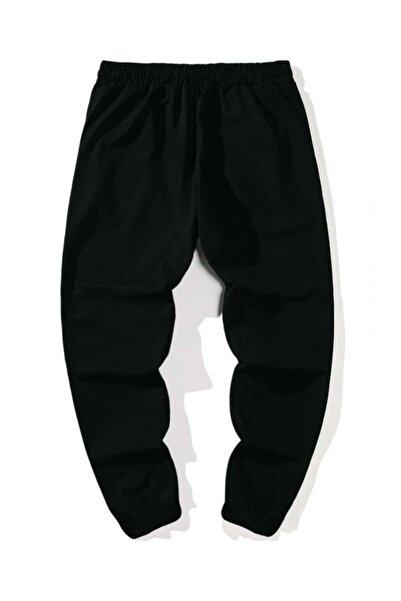 VBSVİBES FEKETE Uniszex LA nyomott Jogger melegítőnadrág