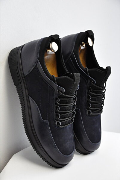 Rosse Botro Model Hakiki Natural Kombinasyon Deri Sneaker Ayakkabı