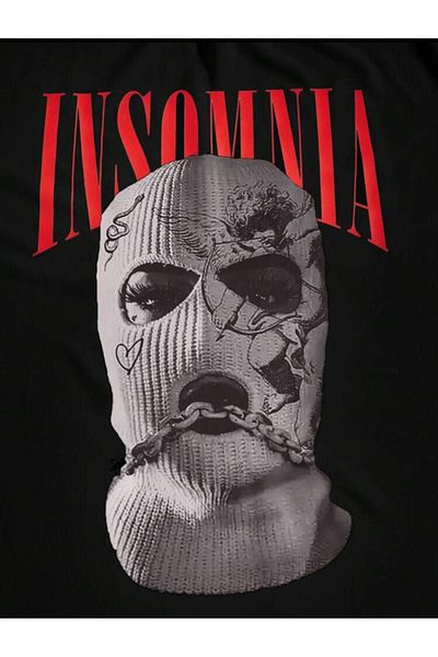 VBSVİBES INSOMNIA PRINTED OVERSIZE TSHIRT