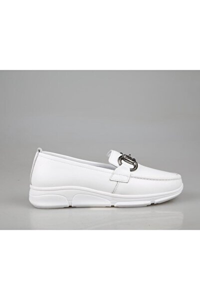 Marka Sesi 011-814 White Women's Casual Shoes
