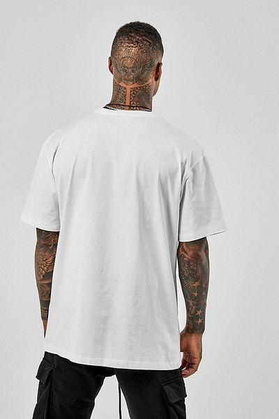 VBSVİBES Ανδρικό μπλουζάκι σε λευκό Oversize Nyc printed