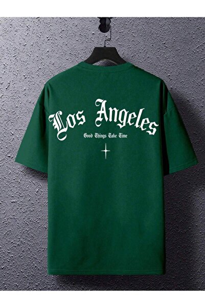 VBSVİBES ТЕНИСКА С ГОЛЯМ РАЗМЕР С ПРИНТ „ЛОСАНГЛИ“