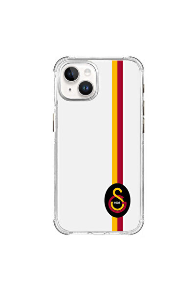 Galatasaray iPhone 15 Uyumlu Galatasaray Parçalı Detay Siyah Arma Lisanslı Telefon Kılıfı