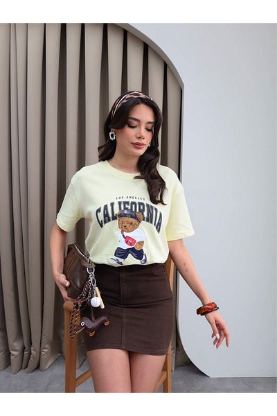 ESRAHELVACI Tricou cu imprimeu Bear California