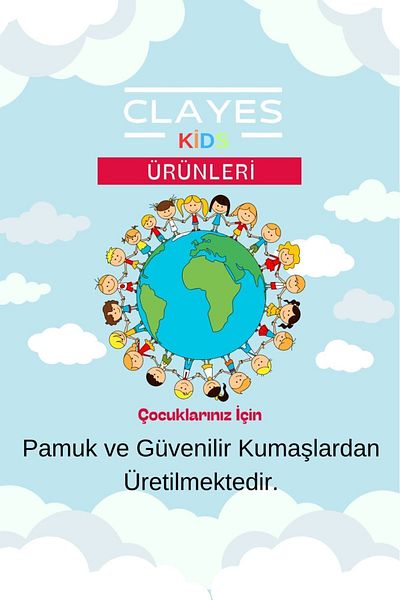 CLAYES طقم أطفال قطني - تي شيرت أبيض مطبوع عليه طفل ماما وشورت أسود، رقبة دائرية