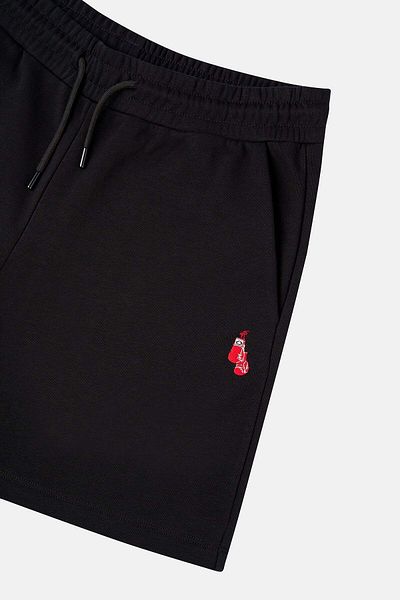 Socrates Boxing Gloves Soft Fleece Men's Shorts - Black