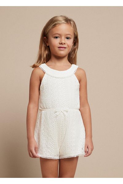 MAYORAL Guipure Girl's Shorts Jumpsuit