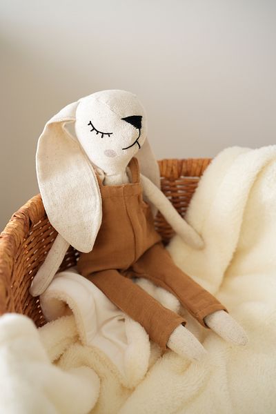 TBA COLLECTION Male Rabbit Sleeping Companion - Camel