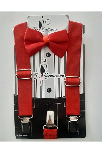 Pano Kids Patiska Nostalji Suspender - Bow Tie Set