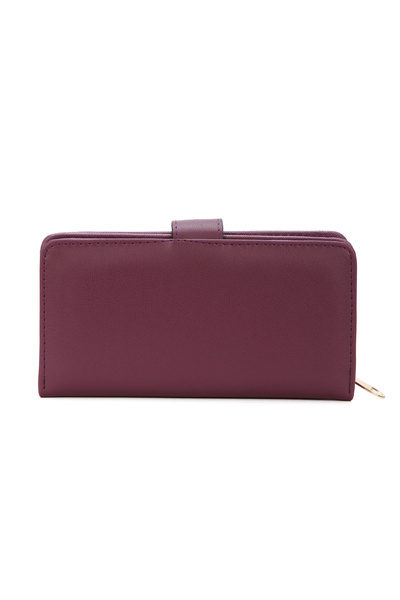 Newish Zippered Women's Wallet - Card Holder Stylish Fashion Large Size