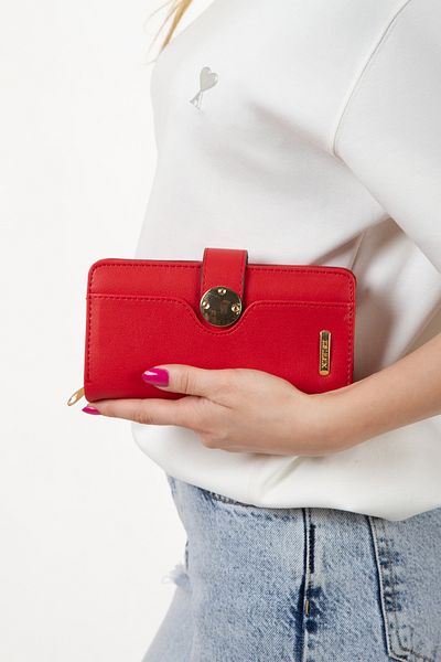 Newish Zippered Women's Wallet - Card Holder Stylish Fashion Large Size