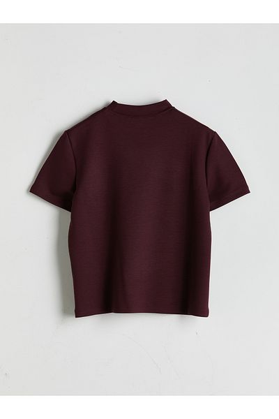 LC Waikiki Damen-T-Shirt mit Stehkragen