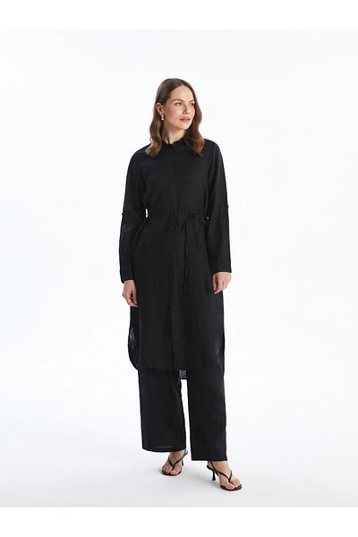 LC Waikiki Oversize Linen Women's Shirt Tunic