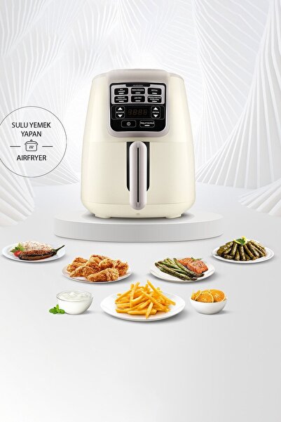 Karaca Air Pro Cook Xl 2 In 1 Konuşan Airfryer Fritöz Iconic Beige 4 Kişilik