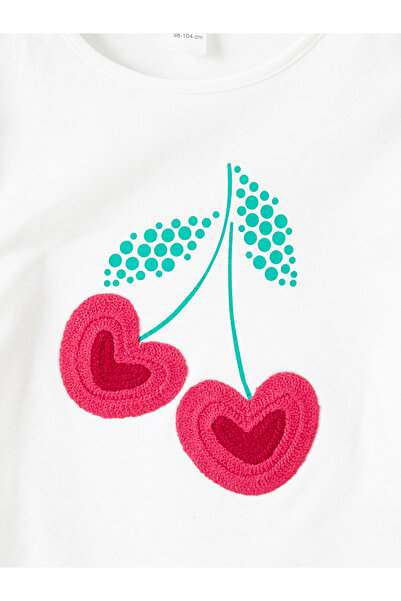 LC Waikiki Crew Neck Printed Girl's T-Shirt