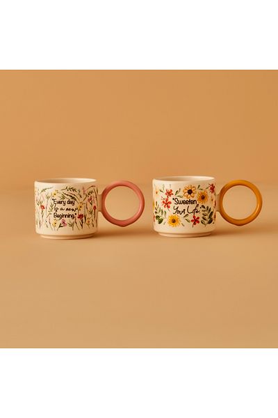 Bella Maison Flores Set of 2 Cups (270 Cc)