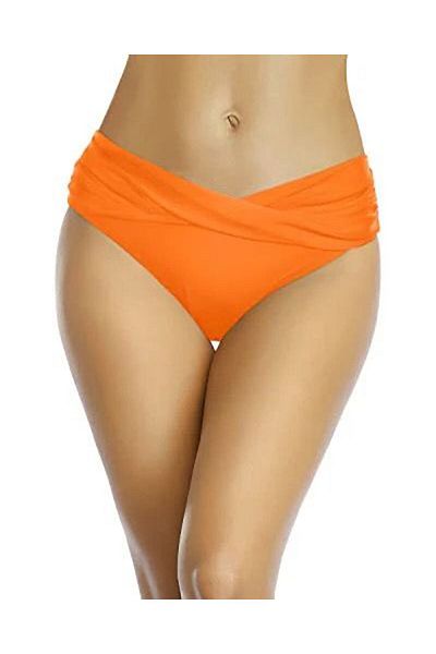 DEEP BEACH Basic Twist Waist Detailed Bikini Bottom