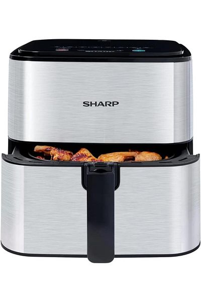 Sharp Air Fryer 7 Liters, 1650 Watt, Silver - KF-AF70RT-S3