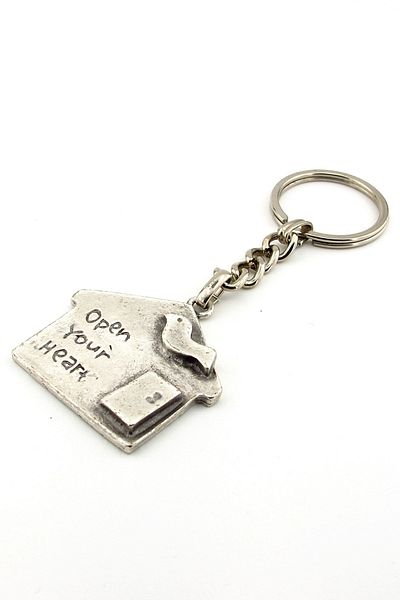Solfera Unisex Badminton Racket Tennis Metal Keychain Kc214