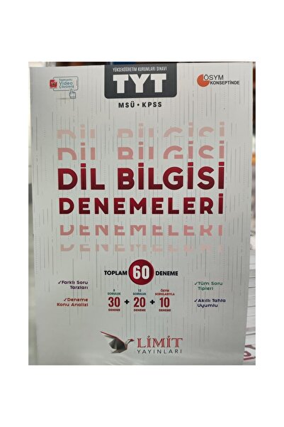 Limit Yayınları Limit Tyt Dil Bilgisi 60 Lı Denemeleri