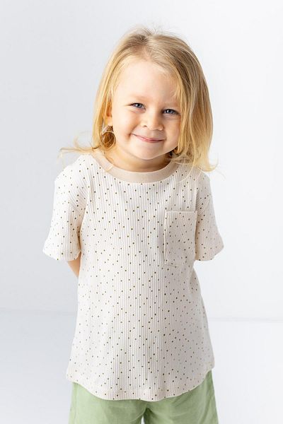 Zeyland Baby Boy T-shirt - Polka Dot Pattern and Pocket Detail