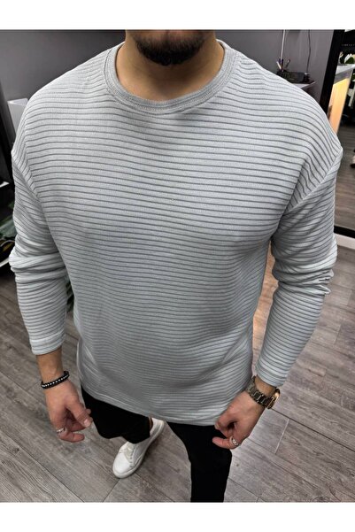 BYATA MENS STYLE Men's Oversize Striped Sweater
