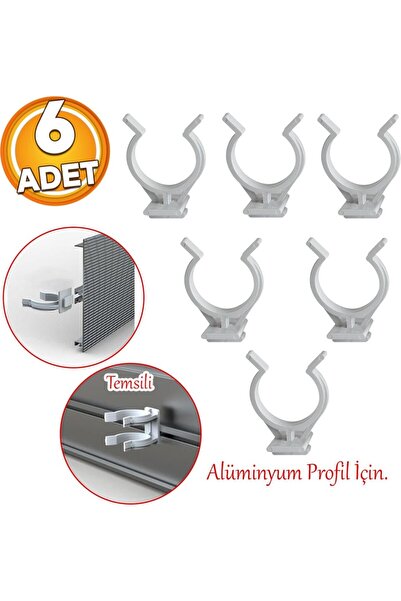 AYTUĞ PLASTİK Baza Klipsi Mutfak Dolap Tezgah Alt Kısım Kapatma Klips Mobilya Ayak Tutucu Toka 6 Adet