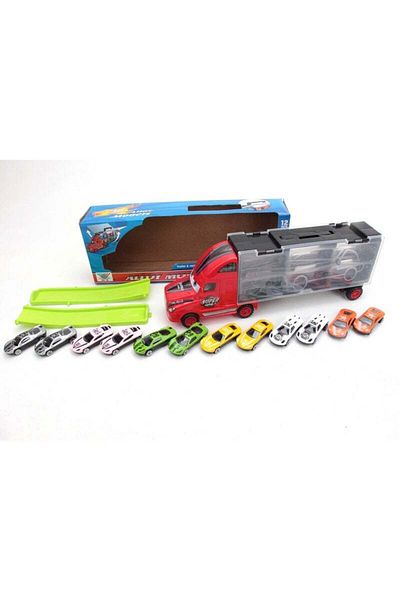 FULLJOY Freewheel Transport Truck with 12 Metal Cars 10-1780126