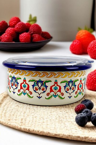 İnci Emaye No. 14 Enamel Storage Container