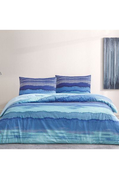 Taç Bed Linen with Elastic, TaçRanforce, Wave
