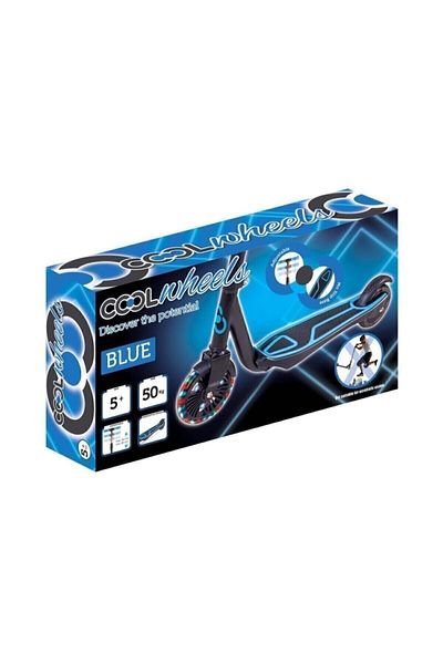 Can Toys Blue Scooter with Lights for Ages Over 5