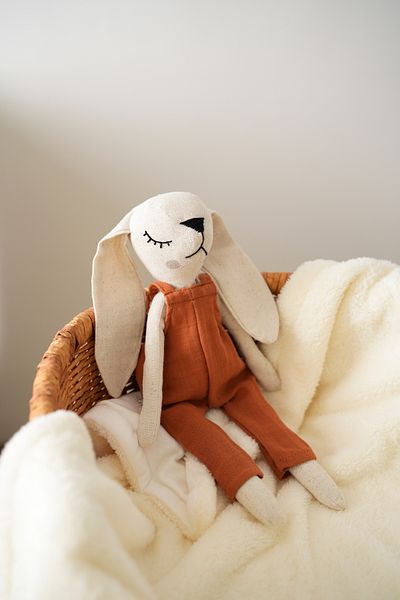 TBA COLLECTION Male Rabbit Sleeping Companion - Cinnamon