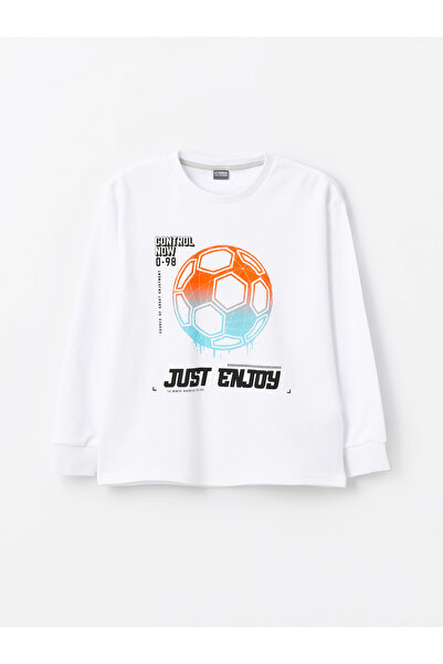 LC Waikiki Tricou de băieți cu croială lejeră și guler rotund