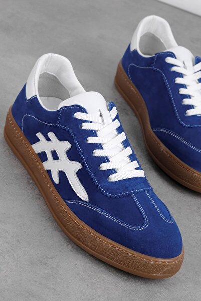 Lal Shoes & Bags Bressa Жіночі шкіряні туфлі з нубуку та шнурівкою - Sax Mavisi