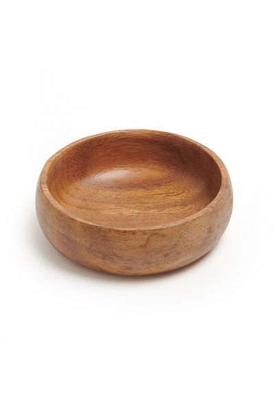 MİEN Mien Wooden Snack Bowl - Brown - 9 cm