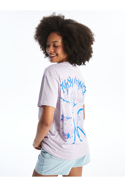 LC Waikiki Tricou cu mânecă scurtă cu imprimeu Rick și Morty, cu decolteu tri...