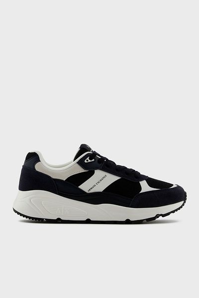 Armani Exchange Armani Exchage Logo Suede Detailed Thick Sole Sneaker Shoes Men's Shoes Xux265 Xv957 N814